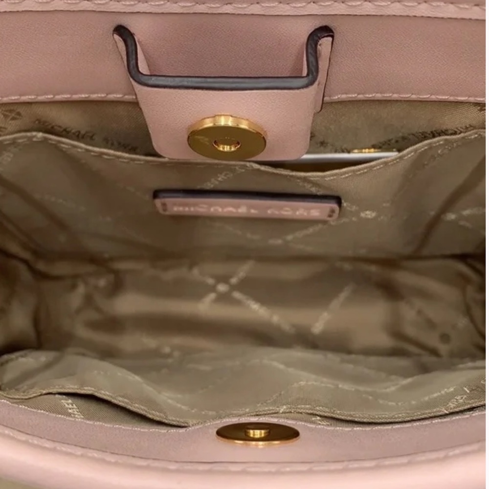 MICHAEL KORS Briley Small Logo Messenger Bag POWDER BLUSH MULTI COLOR - Picture 12 of 14